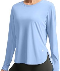Women's Sun Shirts UPF 50+ Long Sleeve UV Protection Shirt Lightweight Quick Dry Workout Hiking Tops for Women