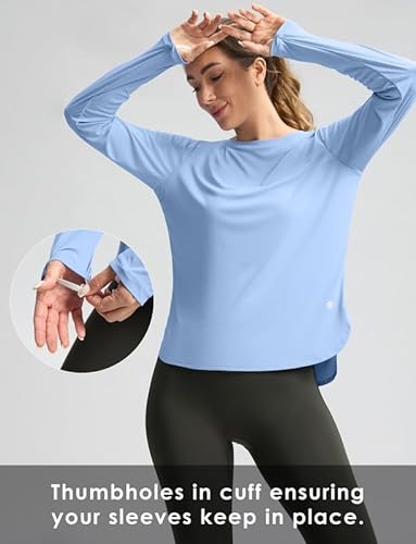 Women's Sun Shirts UPF 50+ Long Sleeve UV Protection Shirt Lightweight Quick Dry Workout Hiking Tops for Women - Image 3